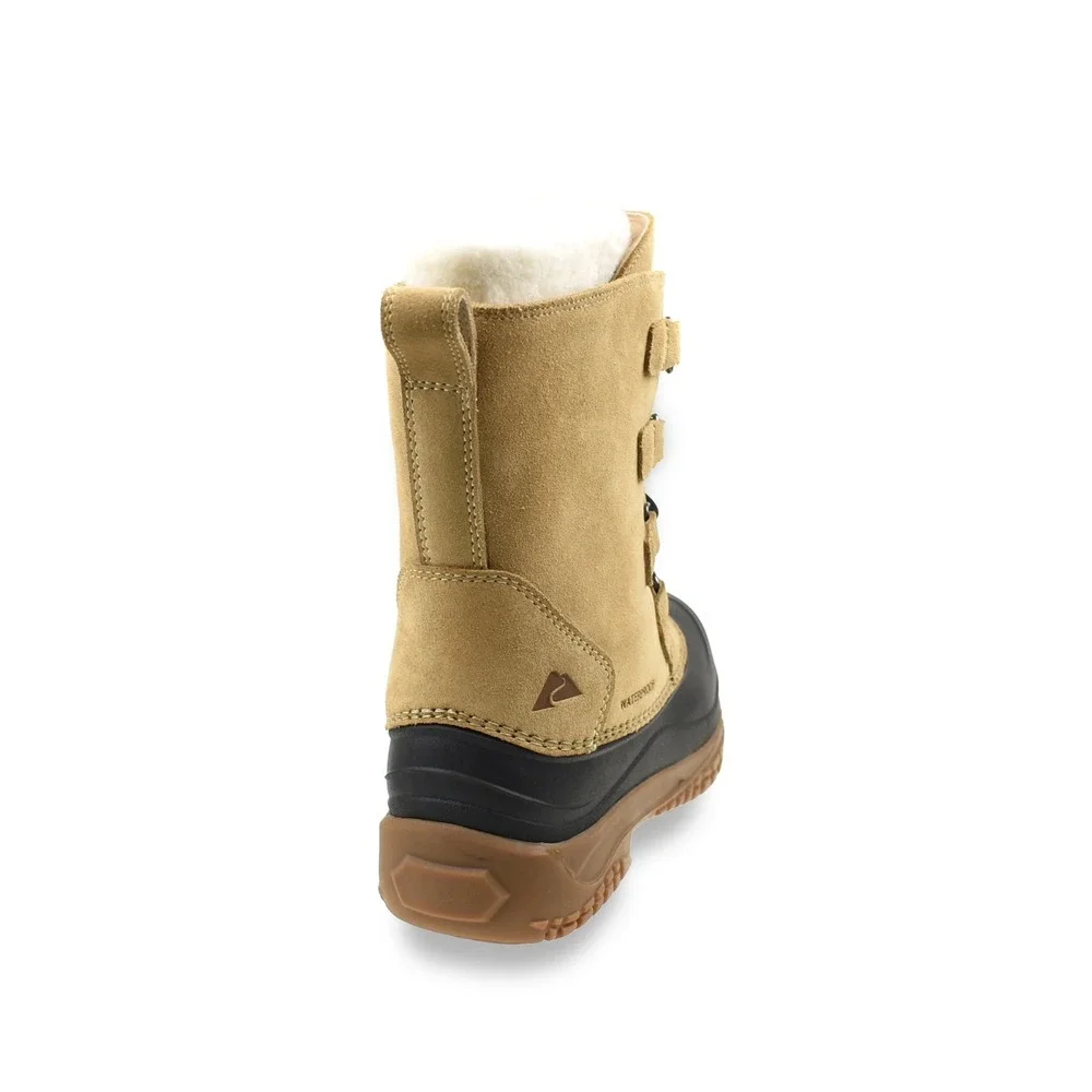 Ozark Trail Men's Lace Up 400G Leather Snow Boot Size 9, -40° Rating, Waterproof